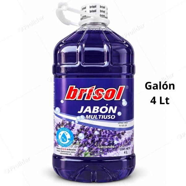 Jabón Líquido Brisol Galón 4 Litros Lavanda