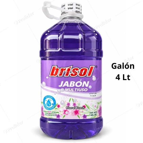 Jabón Líquido Brisol Galón 4 Litros Floral