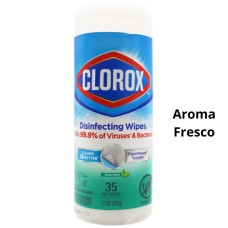 Toallitas de limpieza y Desinfeccion Clorox Expert Frasco x 35 unidades