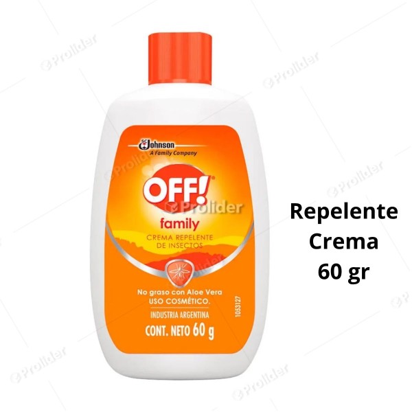 Repelente Off En Crema Family Frasco 60 Gr