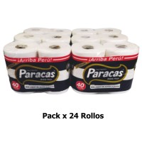 Papel Higiénico Doméstico Paracas Etiqueta Negra 40 Metros x 24 Rollos