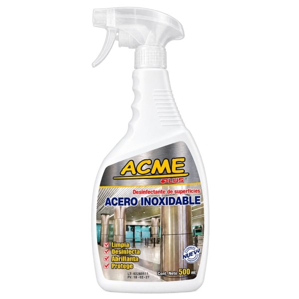 Limpiador de Acero Inoxidable Acme Gatillo 500 ml