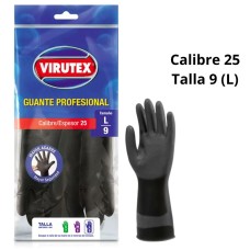 Guantes Profesionales Negro Virutex Calibre 25 Talla L (9)