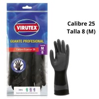 Guantes Profesionales Negro Virutex Calibre 25 Talla 8 (M)