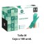 Guantes de Nitrilo Alto Riesgo Verde Talla M Caja x 100 unidades