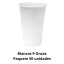 Vasos Plásticos Descartables Blancos 9 Onzas Paquete x 50 unidades