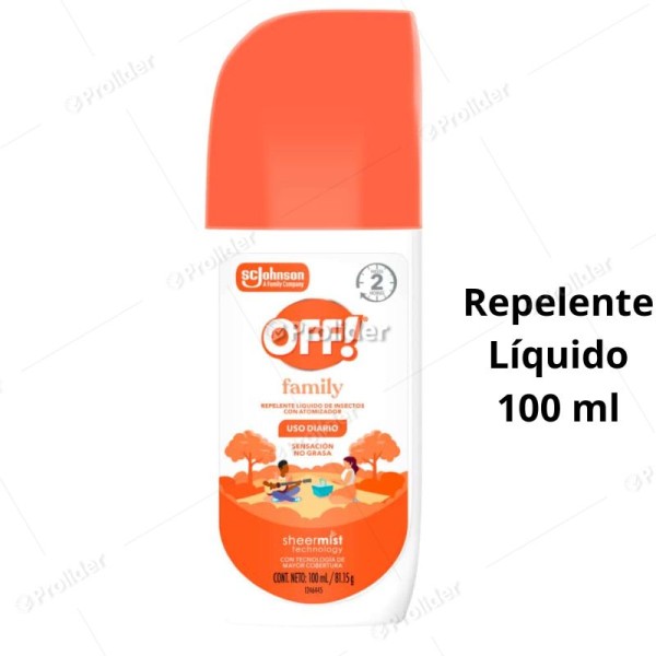 Repelente Líquido de Insectos Off Frasco 100 ml
