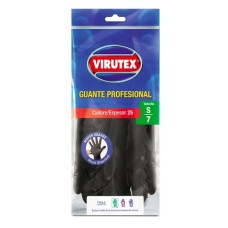 Guantes Profesionales Negro Virutex Calibre 25 Talla 7 (S)