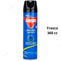Insecticida En Spray Baygon Frasco 360 Cc (Azul) Moscas