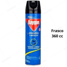 Insecticida En Spray Baygon Frasco 360 Cc (Azul) Moscas