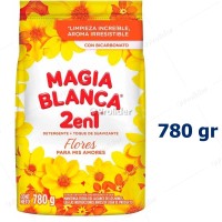 Detergente en Polvo Magia Blanca Bolsa 780 gr Floral