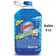 Detergente Líquido Sapolio Ropa Galón 5 Litros Limón