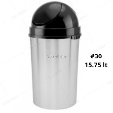 Papelera Vaivén Reyplast Metalizada Magaly N° 30 de 16 Litros Altura 54 cm