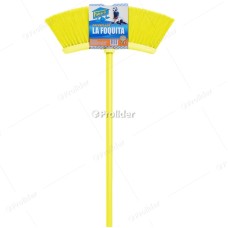 Escoba de Plástico La Foquita Ancho 38 cm Amarillo Fibra Italiana