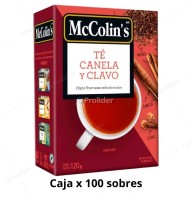 Infusión McColins Té Caja x 100 unidades