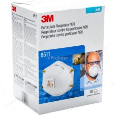 Caja Mascarilla 3M N95 Cod. 8511 con Válvula x 10 unidades