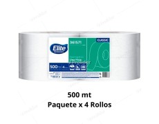 Papel Higiénico Jumbo Elite 500 Metros Paquete x 4 Rollos