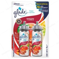Repuesto Ambientador Toque Glade Paquete x 2 unidades Manzana Y Canela