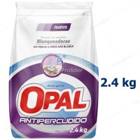 Detergente en Polvo Opal Bolsa 2.4 Kilos Antipercudido (Ropa Blanca)