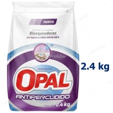 Detergente en Polvo Opal Bolsa 2.4 Kilos Antipercudido (Ropa Blanca)