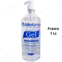 Alcohol En Gel Alkofarma Frasco 1 Litro con Dispensador