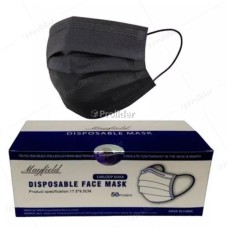 Mascarillas Descartables 3 Pliegues Genérico Caja x 50 unidades Negro
