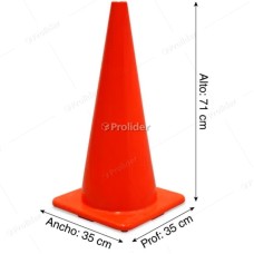 Cono de Seguridad 28 Pulgadas con Doble Cinta Altura 65 cm