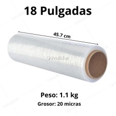 Strech Film Transparente 18 Pulgadas x 1.1 Kilos