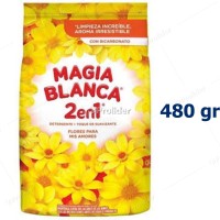 Detergente en Polvo Magia Blanca Bolsa 480 gr Floral