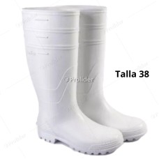 Botas de Jebe Blancas Talla 38