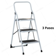 Escalera Plegable Tres Pasos de Acero Pretul