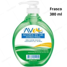 Alcohol En Gel Aval Frasco 380 ml con Dispensador Amazon