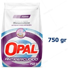 Detergente en Polvo Opal Bolsa 750 gr Antipercudido (Ropa Blanca)