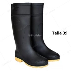 Botas de Jebe Negras Talla 39