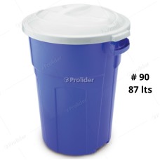 Tacho Tapa Plana Super Reyplast N° 90 de 87 Litros Alto 72.5 cm