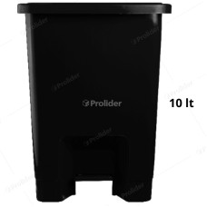 Papelera Con Pedal Basa N° 1 de 10 Litros Negro Altura 34 cm