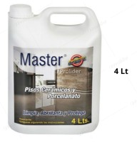 Limpiador Pisos Ceramicos Y Porcelanatos Master Plus Galón 4 Litros