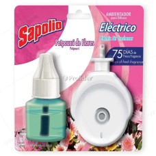 Ambientador Eléctrico Sapolio Completo 40 ml Potpurri de Flores