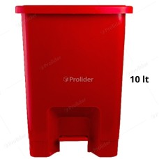Papelera Con Pedal Basa N° 1 de 10 Litros Rojo Altura 34 cm