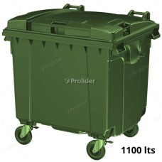 Tacho Contenedor de Basura Genérico 1100 Litros Verde