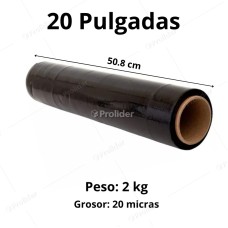 Strech Film Negro 20 Pulgadas x 2.0 Kilos