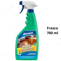 Limpiador de Mantenimiento Pisos de Madera Y Laminados Binner Frasco 700 ml