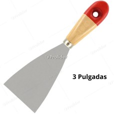 Espátula Generico 3 Pulgadas con Mango de Madera