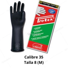 Guantes Industriales Protex Calibre 35 Talla 8 Negro