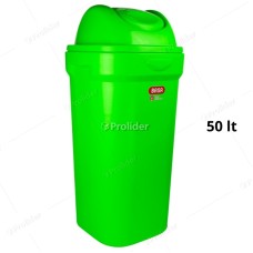 Papelera Vaivén Basa Bodeguita 50 Litros Sin Logo Verde