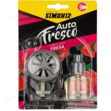 Ambientador para Auto Air Tech Simoniz + 1 Repuesto 10 ml Fresa
