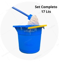 Set Trapeador Tayta Hude 17 Litros Completo (Balde + Mopa) Azul