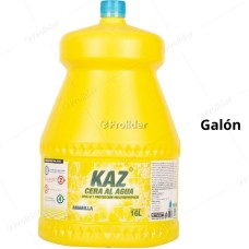 Cera Al Agua Kaz Galón 3.8 Litros Amarillo