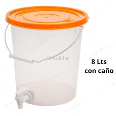 Balde Chichero con Tapa Y Caño Reyplast 8 Litros