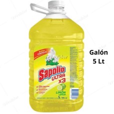 Lavavajilla Liquida Sapolio Galón 5 Litros Limón